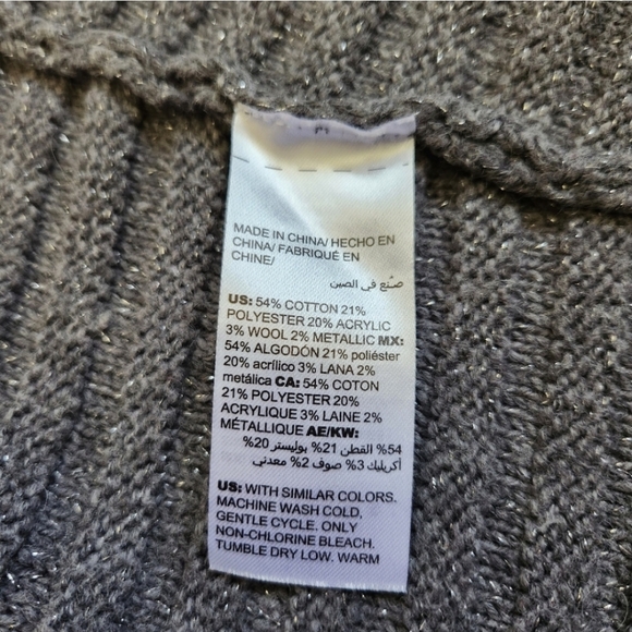 Chico's Size LG (2) Gray Sleeveless Long Open Cardigan - Picture 8 of 13